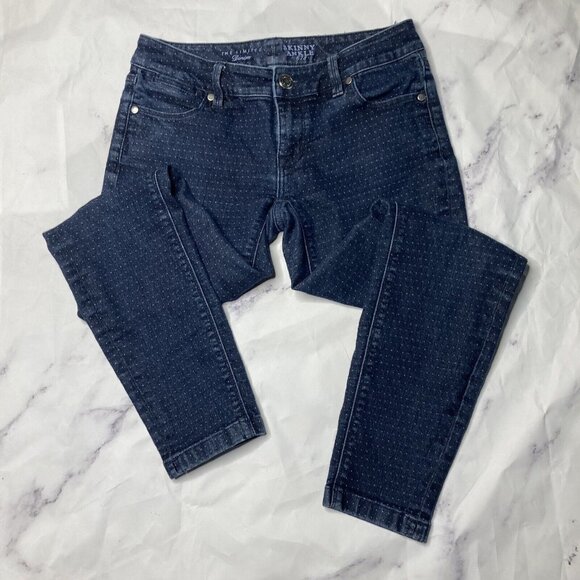 The Limited Denim Skinny Ankle Jeans Women’s Size 0 678 Polka Dot Slim a82 - Picture 1 of 5